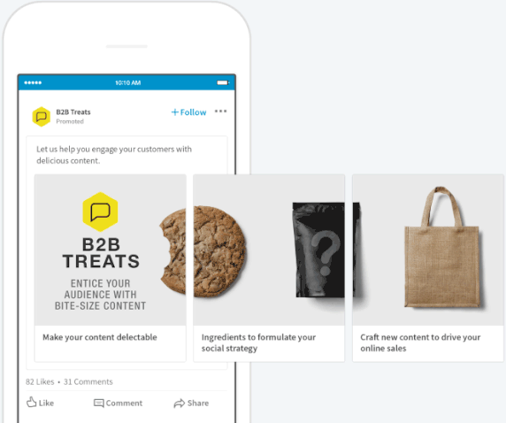 LinkedIn carousel advertising
